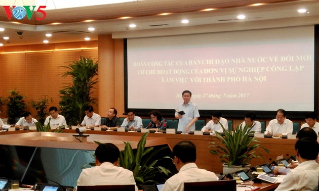  Hanoi melakukan secara baik dan mendapat banyak pelajaran dalam pekerjaan merampingkan aparat