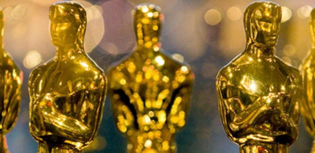 The golden Oscar statuette 