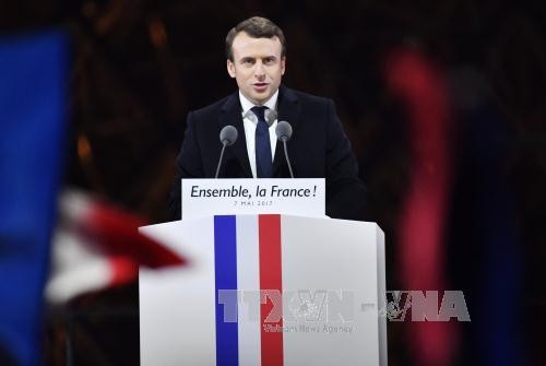 Emmanuel Macron elected French president 