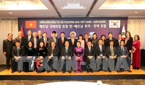 National Assembly Chairwoman welcomes RoK investment in Vietnam 