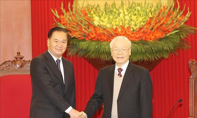 Party chief receives Lao People's Revolutionary Party’s senior official