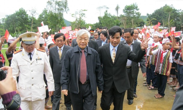 General Secretary Nguyen Phu Trong missed by central region residents