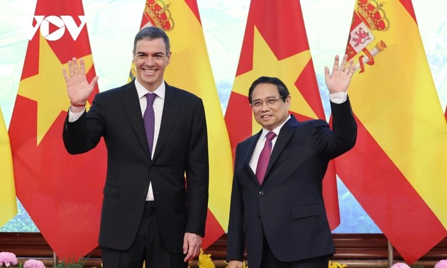 Vietnamese, Spanish PMs hold talks, co-chair joint press conference 