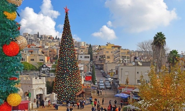Nazareth lights up Christmas season after two years of conflict