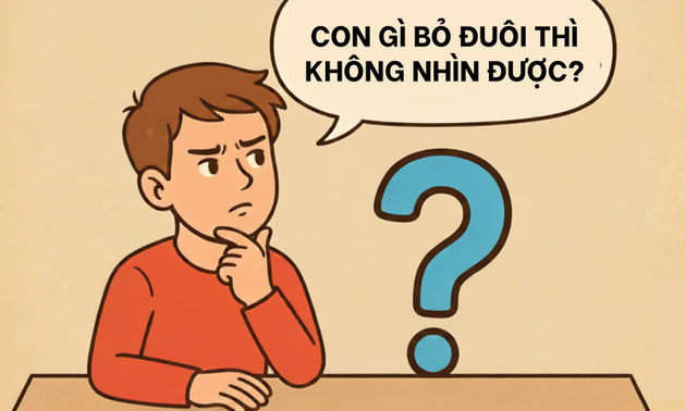 Con gì bỏ đuôi thì không nhìn được?