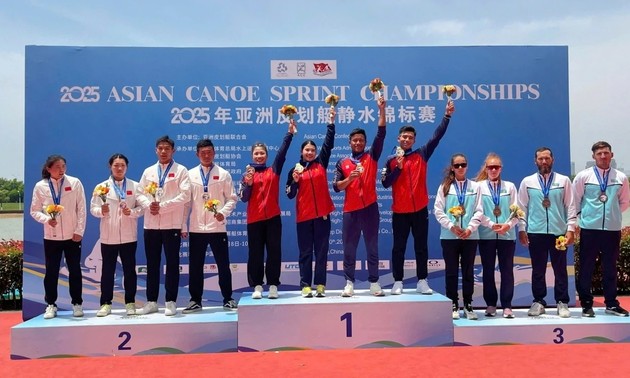 Canoeing Việt Nam xuất sắc đoạt Huy chương vàng châu Á