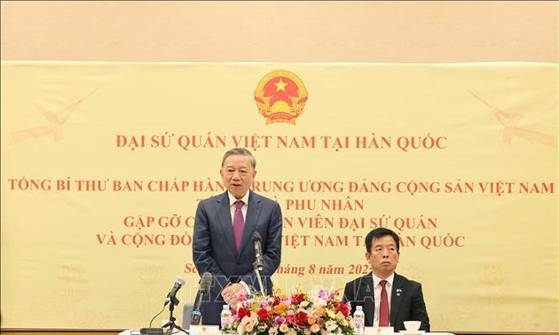 Tổng Bí thư Tô Lâm kêu gọi người Việt Nam tại Hàn Quốc đóng góp xây dựng đất nước