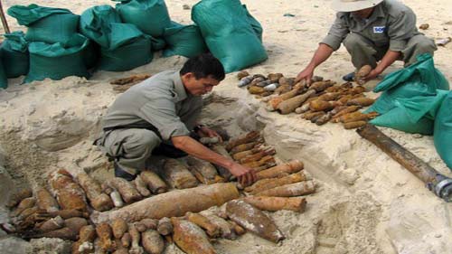 Efforts to deal with the aftermaths of bombs and mines in Vietnam