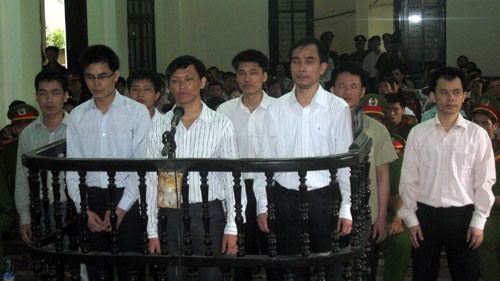 Ho Duc Hoa and his accomplices on trial for subversive activities