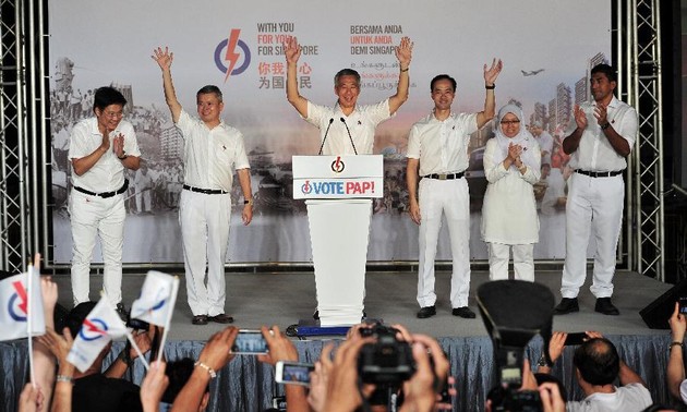 Singapore’s ruling People’s Action Party wins the election