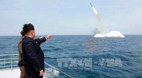 North Korea launches ballistic missile from submarine