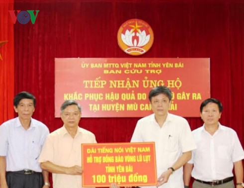 VOV supports flood-hit northwestern provinces 