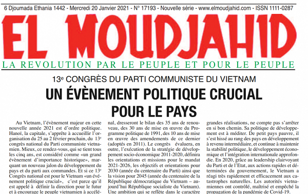 Foreign media highlight Vietnam’s 13th National Party Congress