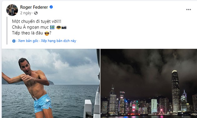 Roger Federer shares moments from Vietnam trip