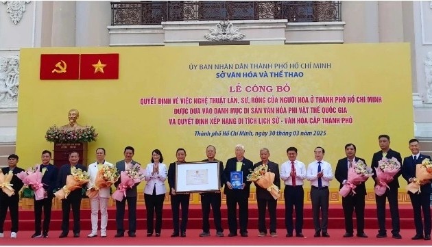 Lion, dragon, unicorn dance of HCM city's Chinese community recognized as heritage