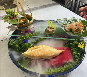 Art-inspired vegan menu