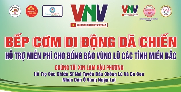 Hệ thống bếp cơm di động dã chiến: chung tay hỗ trợ đồng bào vùng lũ miền Bắc 