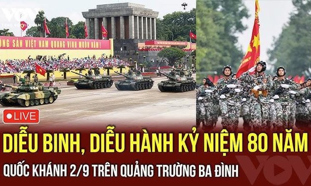 Lễ kỷ niệm, diễu binh, diễu hành 80 năm Cách mạng Tháng Tám và Quốc khánh 2/9