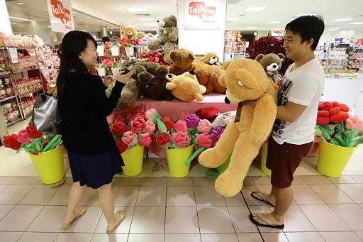 Ambiente de Día de San Valentín en el mundo