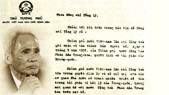 China interpreta la misiva de 1958 de Vietnam para oficializar su absurda reivindicación territorial