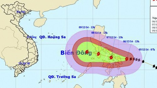 Localidades vietnamitas enfrentan el huracán  Hagupit