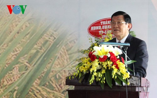 Destaca presidente de Vietnam importancia de agricultura 