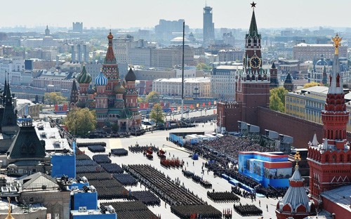 Desfile militar de mayor calibre en Rusia por la victoria frente al nazismo alemán