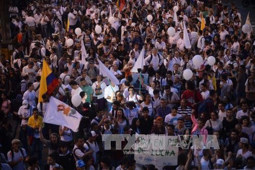 Marcha en Colombia por la paz