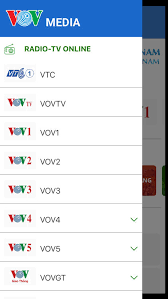 Aplicación VOV Media para escuchar la Voz de Vietnam en teléfonos inteligentes y tabletas