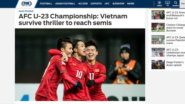 Resaltan la victoria histórica del equipo sub-23 de Vietnam en el Campeonato Asiático de fútbol