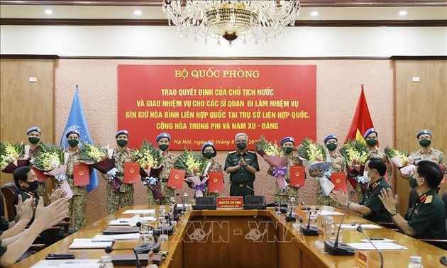 Otros 10 oficiales de Vietnam se incorporan a las misiones de paz de la ONU