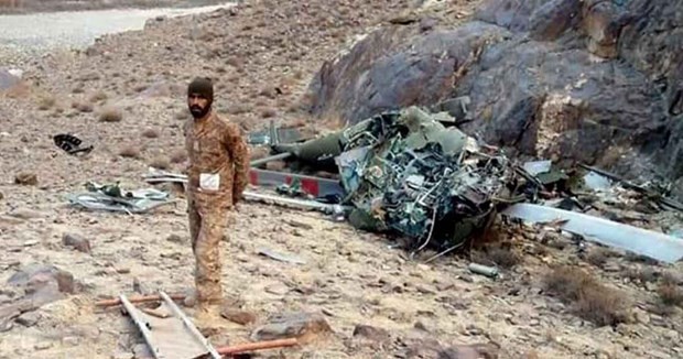 Oficiales de alto nivel de Pakistán murieron en accidente de helicóptero militar