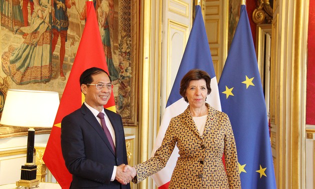 Le chef de la diplomatie vietnamienne en visite en France