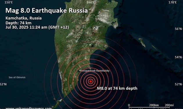 Séisme de magnitude 8,8 au Kamtchatka: alerte tsunami dans le Pacifique