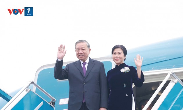 Le Secrétaire général Tô Lâm en visite d’État au Laos