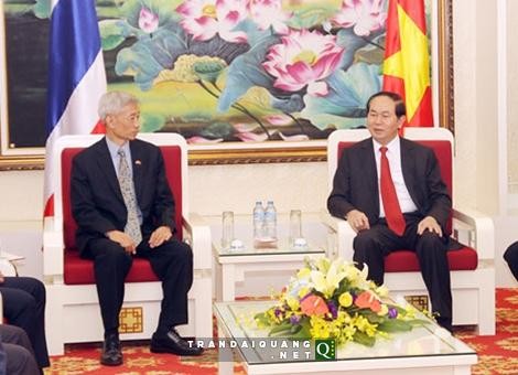 รัฐมนตรีกระทรวงรักษาความมั่นคงทั่วไปให้การต้อนรับเอกอัครราชทูตไทยประจำเวียดนาม