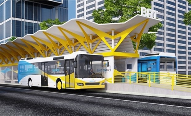 HCM City speeds up work on first bus rapid transit route