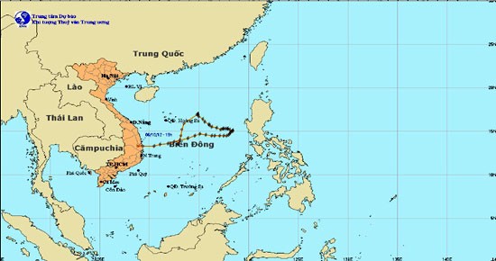 Bão số 7 suy yếu thành một vùng áp thấp 