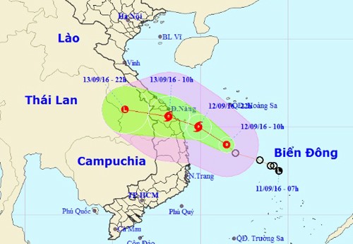 Áp thấp mạnh lên thành bão, di chuyển ngày càng nhanh