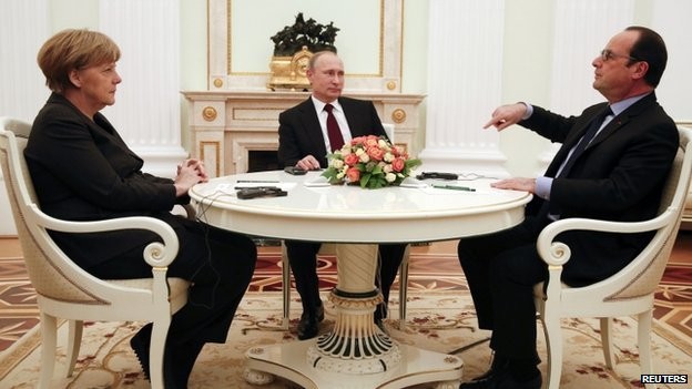 Meeting between leaders of Russia, France, Germany on Ukraine issue 