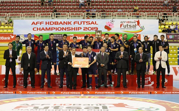 Thailand wins gold medal at AFF futsal champs