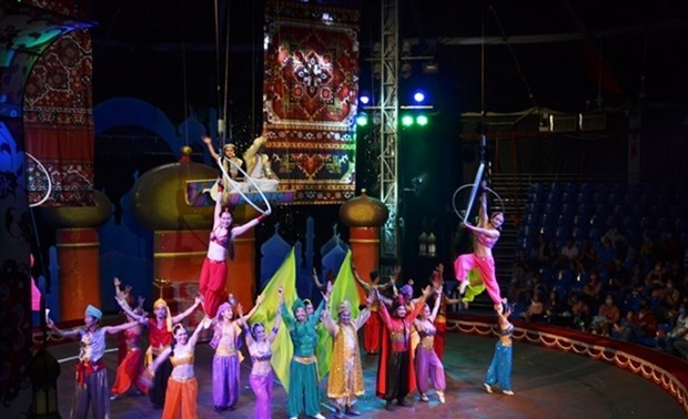 Circus show restaged to celebrate national holidays