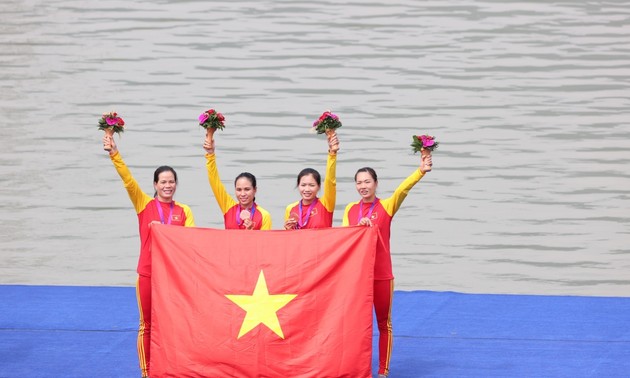 Rowing mang về tấm huy chương đầu tiên cho Đoàn Thể thao Việt Nam tại ASIAD 19