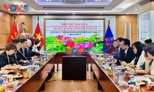 Đài Tiếng nói Việt Nam hợp tác với tỉnh Quảng Tây (Trung Quốc) ứng dụng công nghệ số trong sản xuất báo chí