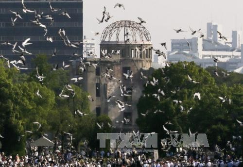 ជប៉ុន៖ Hiroshima រំលឹកខួបលើកទី៧២ទិវាកើតមានឡើងគ្រោះមហន្តរាយដោយ គ្រាប់បែកបរិម៉ាណូ