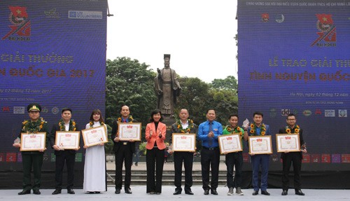 Во Вьетнаме вручена Национальная волонтёрская премия 2017 года