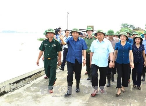 PM inspects flood response in Ninh Binh province 