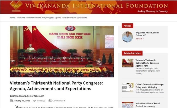 Indian researcher highlights Vietnam’s achievement under Party leadership