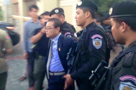 Cambodian senator accused of treason