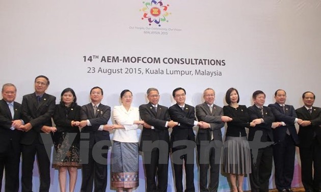 ASEAN Economic Ministers hold consultations with dialogue partners